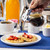 TableCraft Products PP410CP 10 Oz. Teardrop Design Chrome Plated ABS Top Polypropylene Transparent Syrup Dispenser