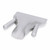 TableCraft Products PD8 8.13" W x 2" H x 9.25" D Clear Plastic Dual Handle French Fry Scoop