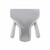TableCraft Products PD8 8.13" W x 2" H x 9.25" D Clear Plastic Dual Handle French Fry Scoop