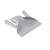 TableCraft Products PD8 8.13" W x 2" H x 9.25" D Clear Plastic Dual Handle French Fry Scoop