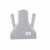 TableCraft Products PD8 8.13" W x 2" H x 9.25" D Clear Plastic Dual Handle French Fry Scoop
