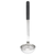 TableCraft Products AM5316BK 6 Oz. Stainless Steel Antimicrobial Ladle with 11 1/2" L Black Vinyl Coated Handle