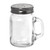 TableCraft Products H475S&P 4 3/4 Oz. 2 7/8" W x 2 1/8" D x 3 1/4" H Glass Cash & Carry Mason Salt/Pepper Shaker - 6/Case
