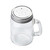 TableCraft Products H475S&P 4 3/4 Oz. 2 7/8" W x 2 1/8" D x 3 1/4" H Glass Cash & Carry Mason Salt/Pepper Shaker - 6/Case