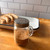 TableCraft Products H475S&P 4 3/4 Oz. 2 7/8" W x 2 1/8" D x 3 1/4" H Glass Cash & Carry Mason Salt/Pepper Shaker - 6/Case