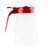 TableCraft Products PP10RE 10 Oz. Modern Design Red ABS Plastic Top Transparent Polypropylene Syrup Dispenser