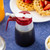 TableCraft Products PP10RE 10 Oz. Modern Design Red ABS Plastic Top Transparent Polypropylene Syrup Dispenser