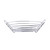 TableCraft Products H7176 13 3/4" W x 10 3/4" D x 3 1/4" H Oval Chrome Plated Serving Basket