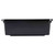 TableCraft Products 1557B 7.5 Gal Black Heavy Duty Bus Tub HDPE Tote Box - 6/Case