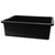 TableCraft Products 1557B 7.5 Gal Black Heavy Duty Bus Tub HDPE Tote Box - 6/Case