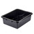 TableCraft Products 1557B 7.5 Gal Black Heavy Duty Bus Tub HDPE Tote Box - 6/Case