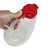 TableCraft Products PP64R 64 Oz. Clarified Polypropylene Red Option Dispenser