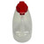 TableCraft Products PP64R 64 Oz. Clarified Polypropylene Red Option Dispenser