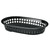 TableCraft Products 1073BK 9 1/4" W x 6" D x 1 1/2" H A La Carte Platter Basket