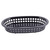 TableCraft Products 1073BK 9 1/4" W x 6" D x 1 1/2" H A La Carte Platter Basket