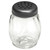 TableCraft Products P260BK 6 Oz. Black Perforated Plastic Top Swirl Shaker - 12/Case