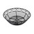 TableCraft Products BK27409 9" W x 6" D x 2.5" H Black Oval Mediterranean Collection Basket