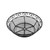 TableCraft Products BK27409 9" W x 6" D x 2.5" H Black Oval Mediterranean Collection Basket