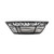 TableCraft Products BK27409 9" W x 6" D x 2.5" H Black Oval Mediterranean Collection Basket