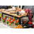 TableCraft Products BBR18126 18 1/2" W x 12 1/2" D x 6 1/2" H Wood Butcher Block Riser With Black Powder Coated Metal