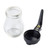 TableCraft Products 406BK 6 Oz. Teardrop Glass Syrup Dispenser  With Black Plastic Top