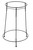 TableCraft Products BTS2137 21.75" Dia. x 30" H Black Metal Beverage Stand Only Fits for Model Number BT21