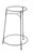 TableCraft Products BTS2137 21.75" Dia. x 30" H Black Metal Beverage Stand Only Fits for Model Number BT21