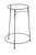 TableCraft Products BTS2137 21.75" Dia. x 30" H Black Metal Beverage Stand Only Fits for Model Number BT21