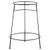 TableCraft Products BTS2137 21.75" Dia. x 30" H Black Metal Beverage Stand Only Fits for Model Number BT21