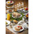 TableCraft Products 10535 8" W x 2 1/2" H Round Metal Black Powder Coat Finish Petal Collection Serving Basket