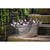 TableCraft Products HBT1914 5.5 Gal. 22.75" W x 14.5" D x 9.75" H Oval Galvanized Steel Beverage Tub - 6/Case