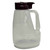 TableCraft Products PP64M 64 Oz. Clarified Polypropylene Maroon Option Dispenser