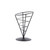TableCraft Products AC57  5" W x 7" H Vertigo Collection Black Powder Coated Metal Appetizer Cone Basket