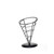 TableCraft Products AC57  5" W x 7" H Vertigo Collection Black Powder Coated Metal Appetizer Cone Basket