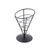 TableCraft Products AC57  5" W x 7" H Vertigo Collection Black Powder Coated Metal Appetizer Cone Basket