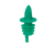 TableCraft Products 35G Green And Plastic Cash & Carry Free Flow Pourer