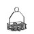 TableCraft Products 606RBK 1 - 5/8" Black Condiment Rack - 6/Case
