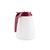TableCraft Products 748R 48 Oz. Teardrop Glass Syrup Dispenser  With Red Plastic Top