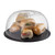 TableCraft Products MGC13 13" Dia. Round Melamine Black Slate Frostone Collection Display Tray