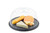 TableCraft Products MGC13 13" Dia. Round Melamine Black Slate Frostone Collection Display Tray