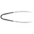 TableCraft Products AM3706BK 6" L Stainless Steel Antimicrobial Tongs With Black Vinyl Coated Handle