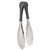 TableCraft Products AM3706BK 6" L Stainless Steel Antimicrobial Tongs With Black Vinyl Coated Handle