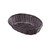 TableCraft Products 1474 9" W x 6" D x 2 1/4" H Brown Oblong Polypropylene Cord Hand-Woven Basket