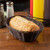 TableCraft Products 1474 9" W x 6" D x 2 1/4" H Brown Oblong Polypropylene Cord Hand-Woven Basket