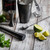 TableCraft Products 10558 12" Black Acid Etch Finish Stainless Steel Bar Spoon