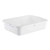 TableCraft Products 1529W 21 1/2" W x 15 3/4" D x 5" H White Tote Box
