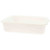 TableCraft Products 1529W 21 1/2" W x 15 3/4" D x 5" H White Tote Box