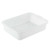 TableCraft Products 1529W 21 1/2" W x 15 3/4" D x 5" H White Tote Box