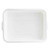 TableCraft Products P1529W 21 1/2" W x 15 3/4" D x 5" H High Density Polyethylene Stackable White Tote Box (Sold in Pallet of 240)