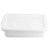 TableCraft Products P1529W 21 1/2" W x 15 3/4" D x 5" H High Density Polyethylene Stackable White Tote Box (Sold in Pallet of 240)